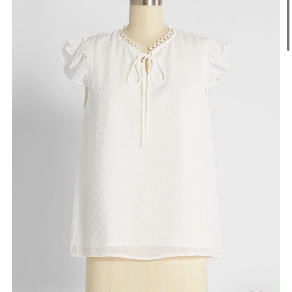 Make your heart flutter Tie-Neck top, Modcloth